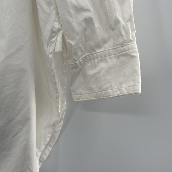 3For$20 Maeve White Off Shoulder White Detail Button Blouse Size: XS - Picture 3 of 7
